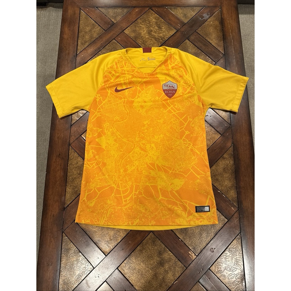AS Roma Away Stadium Jersey 2018/19 Gold 3rd Jersey Nike Size Small 919261-739